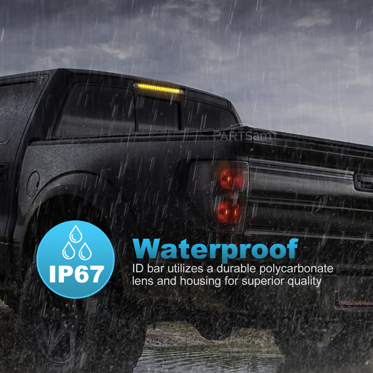 Partsam chrome bezel LED light bar adds rugged style and signal clarity