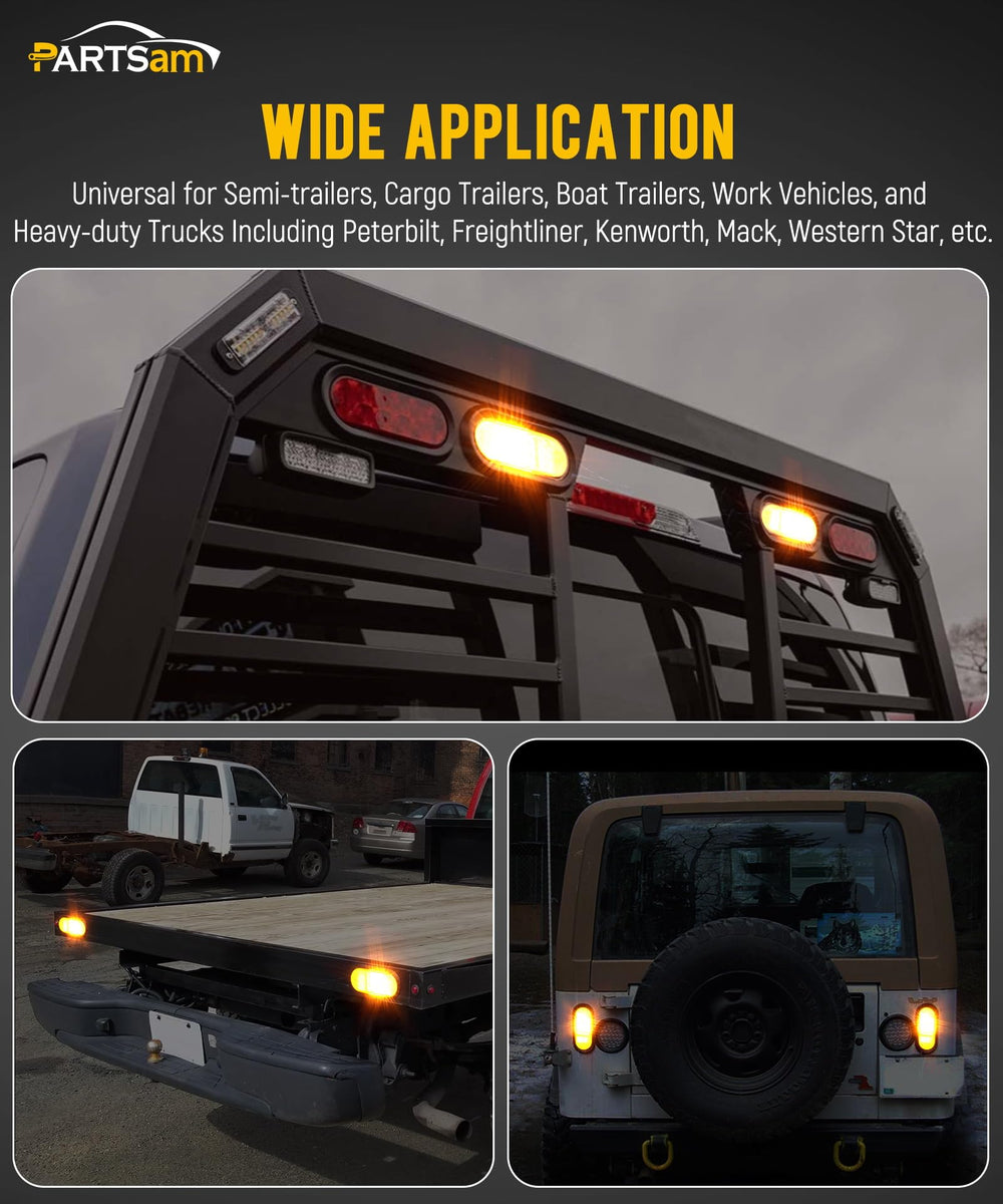 Partsam universal light fits trucks trailers and off-road rigs smoothly