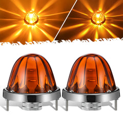 Partsam watermelon amber glass lens light improves highway visibility and signaling.