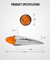 Partsam Watermelon Grakon 1000 style cab light enhances marker signaling.