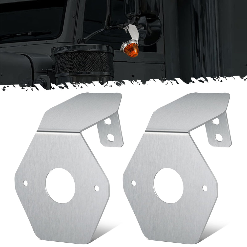 Partsam watermelon light bracket front view shows sturdy stainless steel construction for all-weather durability