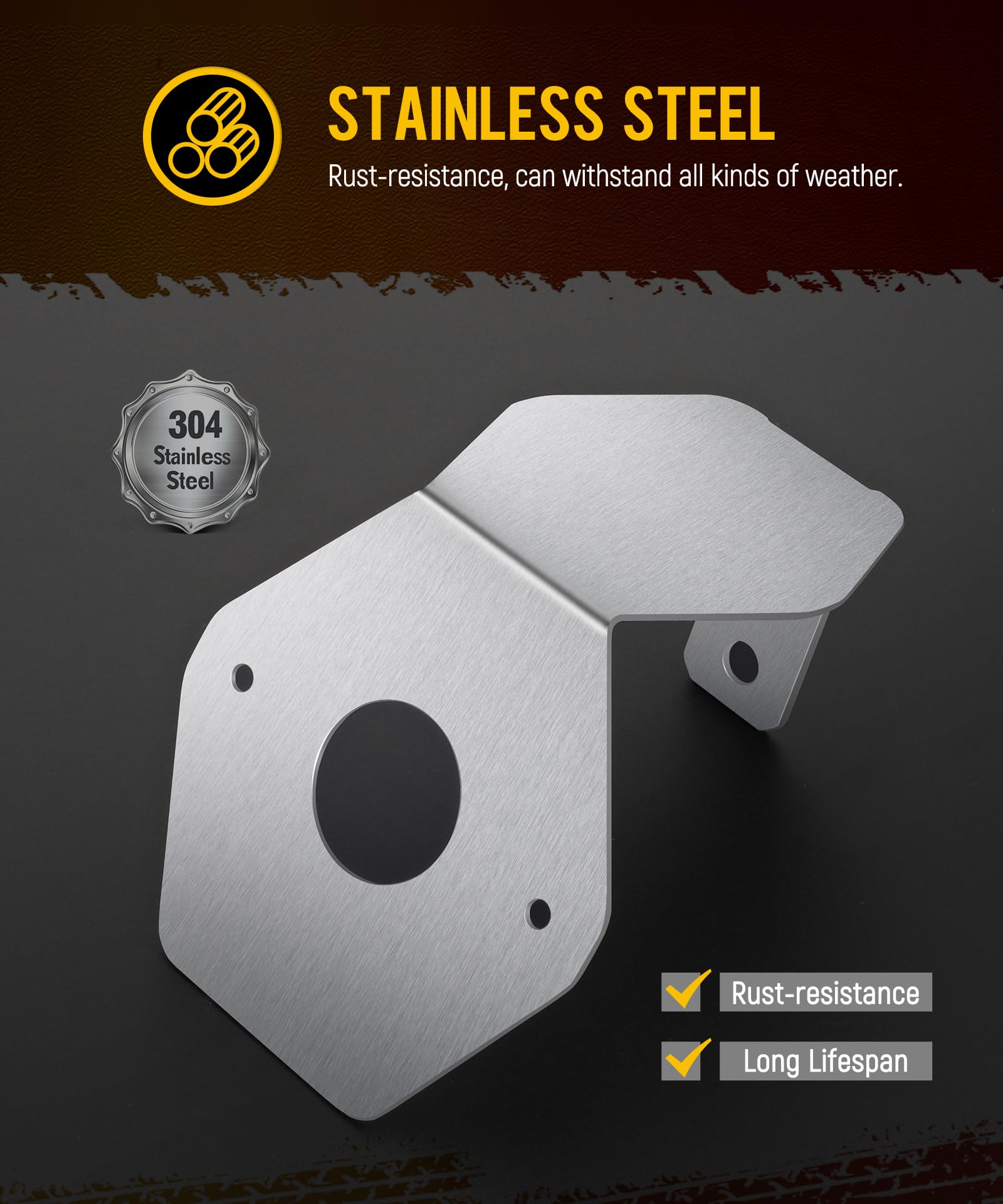 Partsam watermelon light bracket installation demonstrates quick screw mounting for a stable wobble-free fit