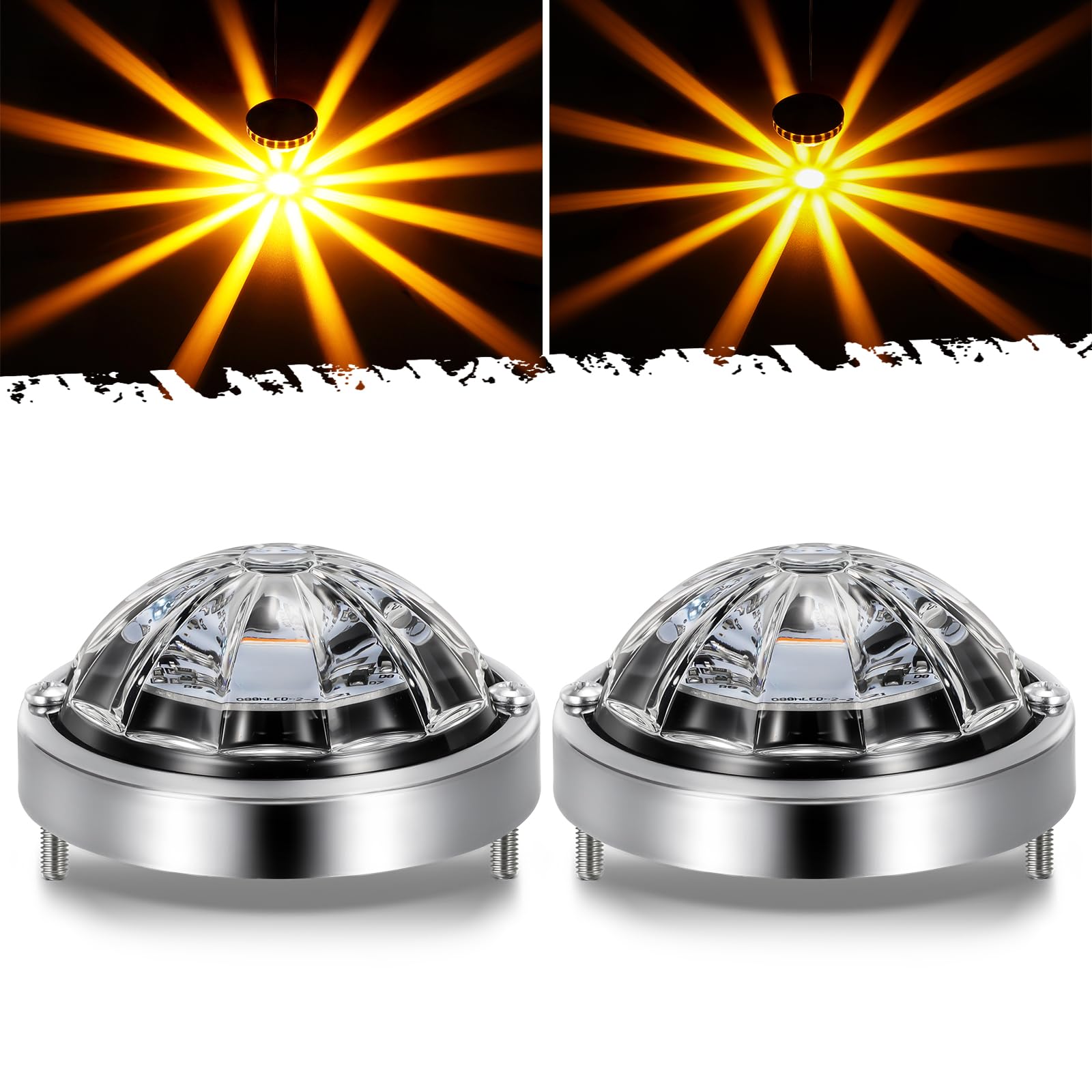 Partsam watermelon light with glass lens for improved daytime signaling.