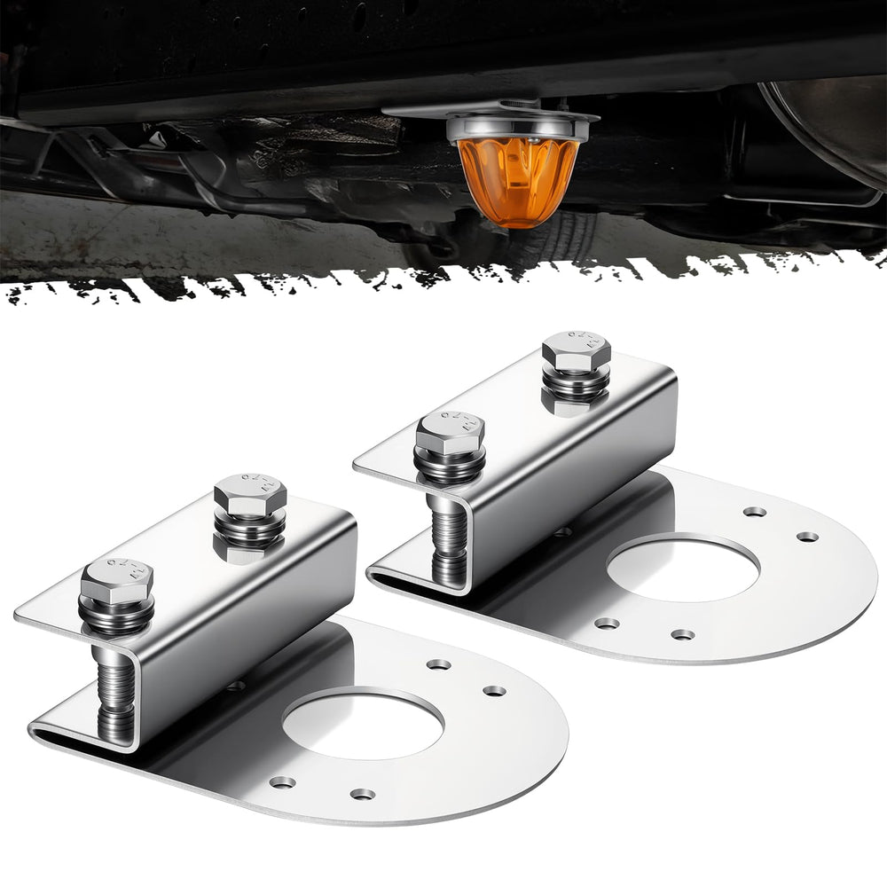Partsam watermelon light under glow bracket in stainless steel for durable frame lighting
