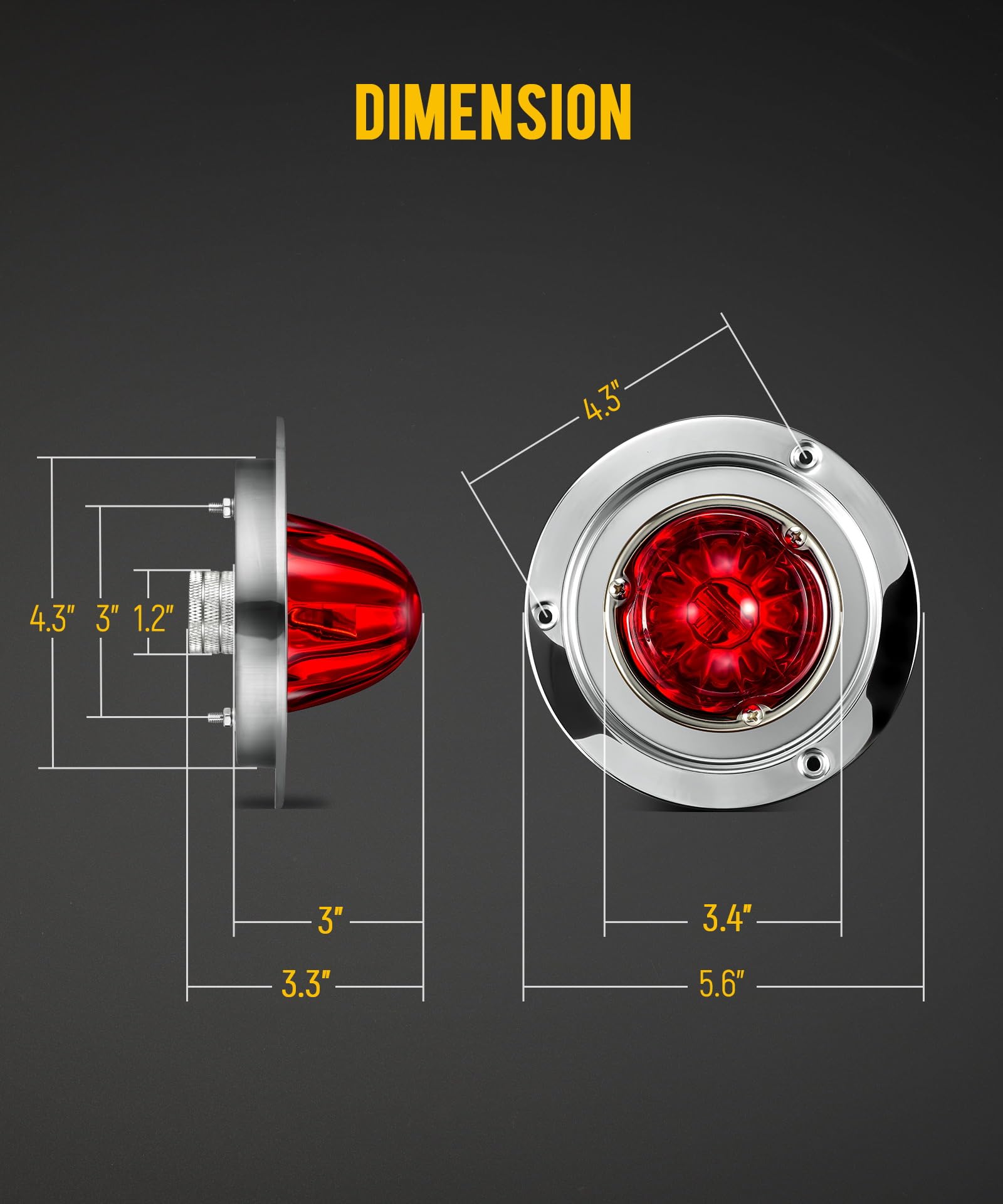 Partsam Watermelon Lights shows 3-wire wiring for simple setup