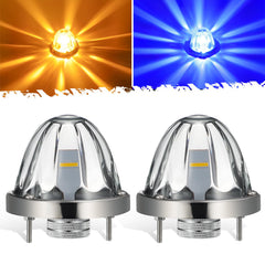 Partsam watermelon lights dual-color amber blue for bold marker visibility on trucks