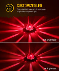 Partsam watermelon lights side marker; red glass lens improves side visibility