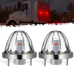 Partsam Watermelon Lights with red LED side marker for enhanced truck visibility.