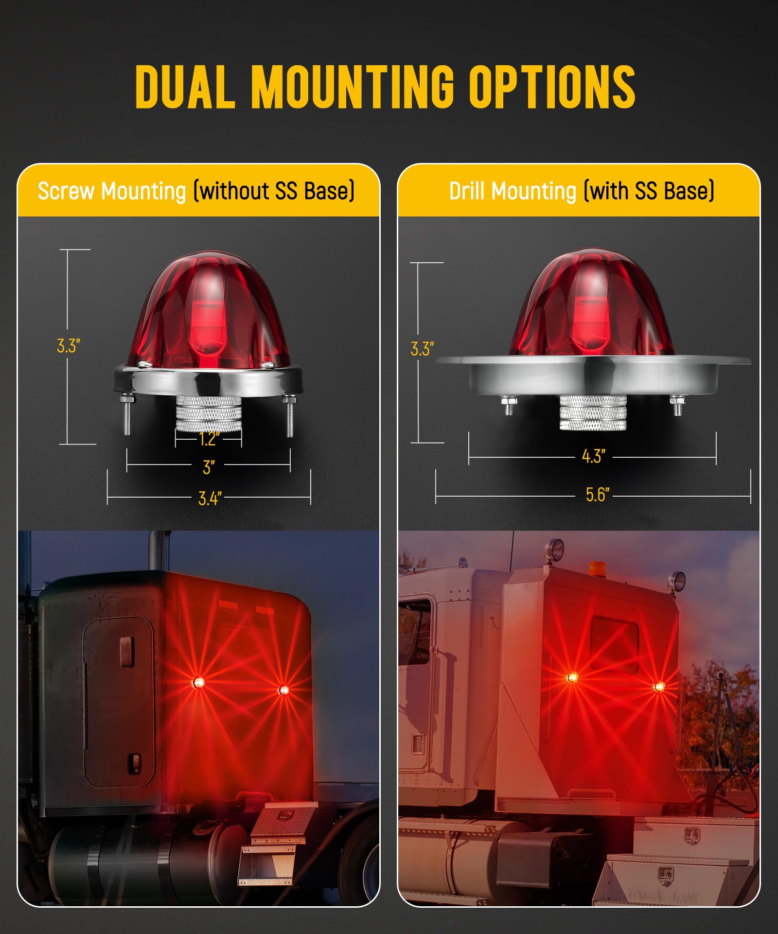 Partsam Watermelon Lights installed on trailer rear for improved signaling