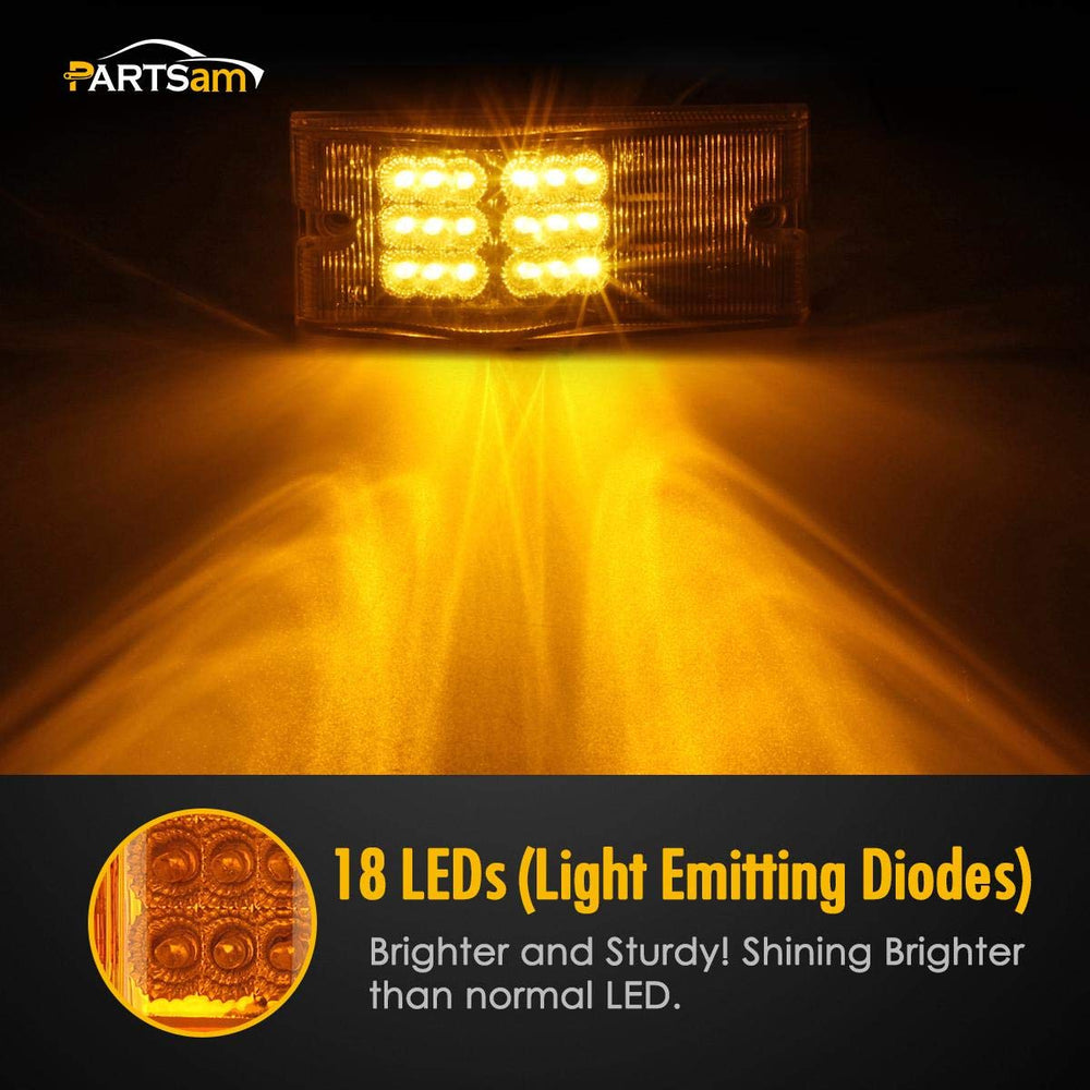 Partsam waterproof 12V trailer light with 18LED for outdoor use.