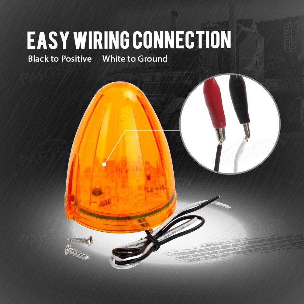 Partsam waterproof cab marker light designed to resist rain and road spray.