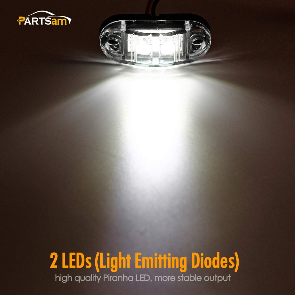 Partsam waterproof oval marker light with compact design for harsh conditions