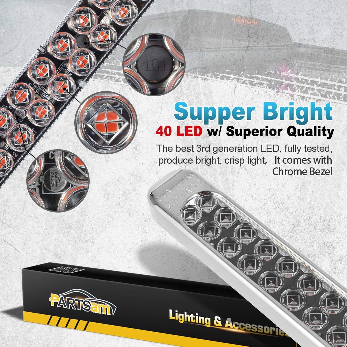 Partsam waterproof sealed tail light proves durability in wet outdoor conditions.
