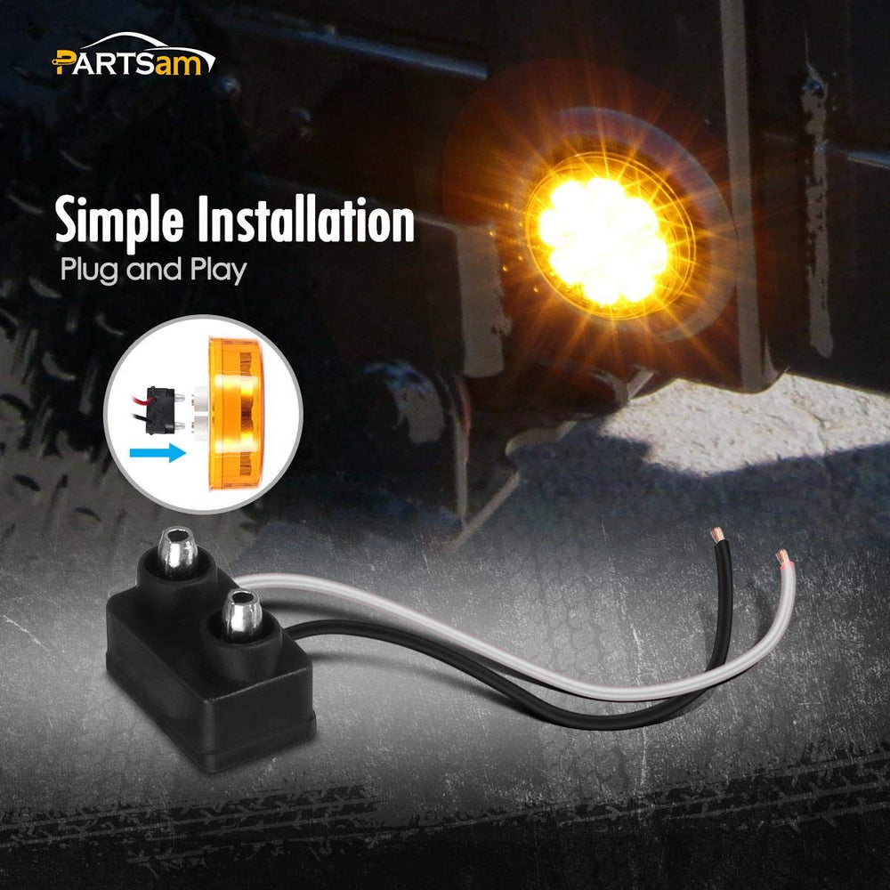 Partsam wire pigtail included for quick wiring.