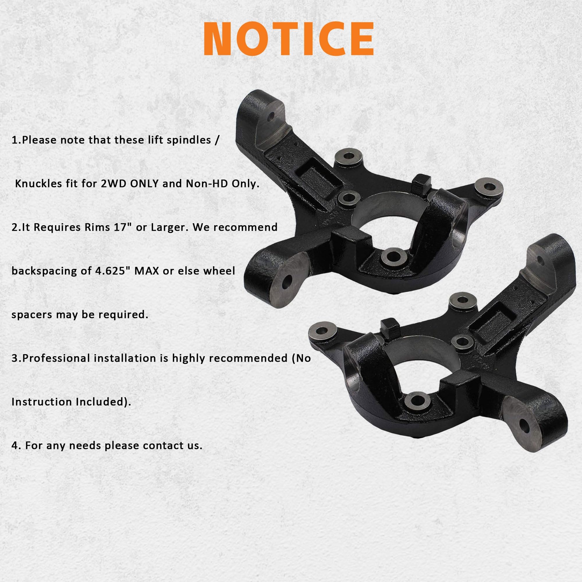 PartsFlow note on wheel compatibility for 2WD builds and rim sizes.