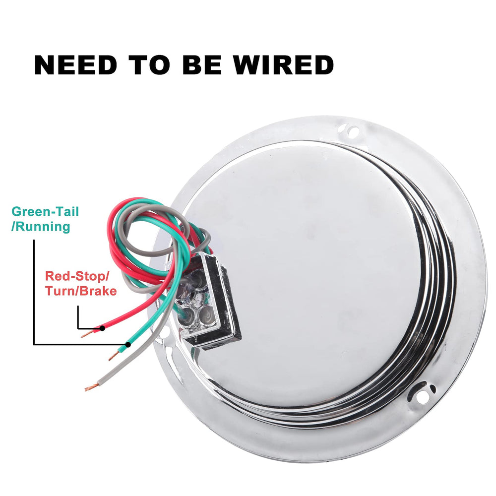 Partswcgg 12V DC hardwired trailer light for RVs and trucks