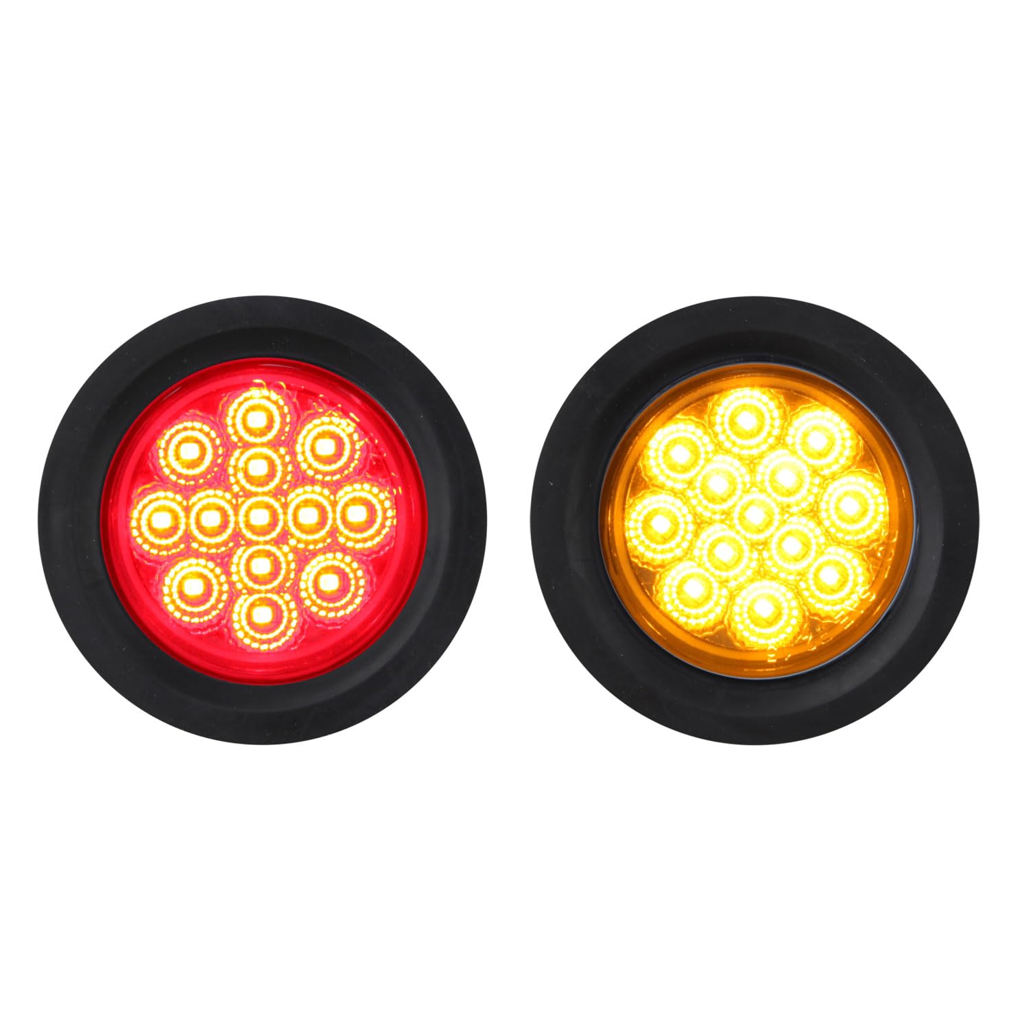 Partswcgg 2.5 inch red marker light enhances rear signaling on trucks