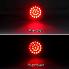 Partswcgg 24LED round trailer light provides bright stop and turn signals