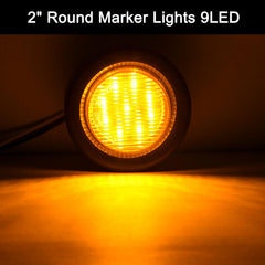 Partswcgg 2in round trailer light assembly showing flush mount profile