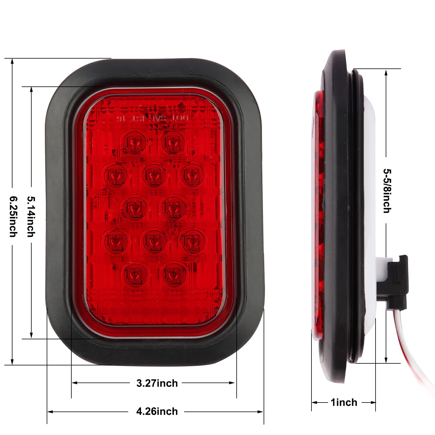 Partswcgg 3-prong wire pigtail enables plug-and-play wiring.