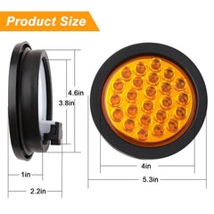 Partswcgg trailer light with grommet seal ready for flush mounting