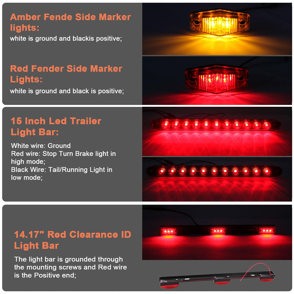Partswcgg ID marker light bar improves license plate illumination.