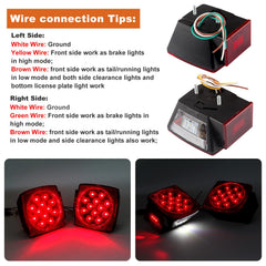Partswcgg mini oval marker lights 6pc improve side visibility for trailers.