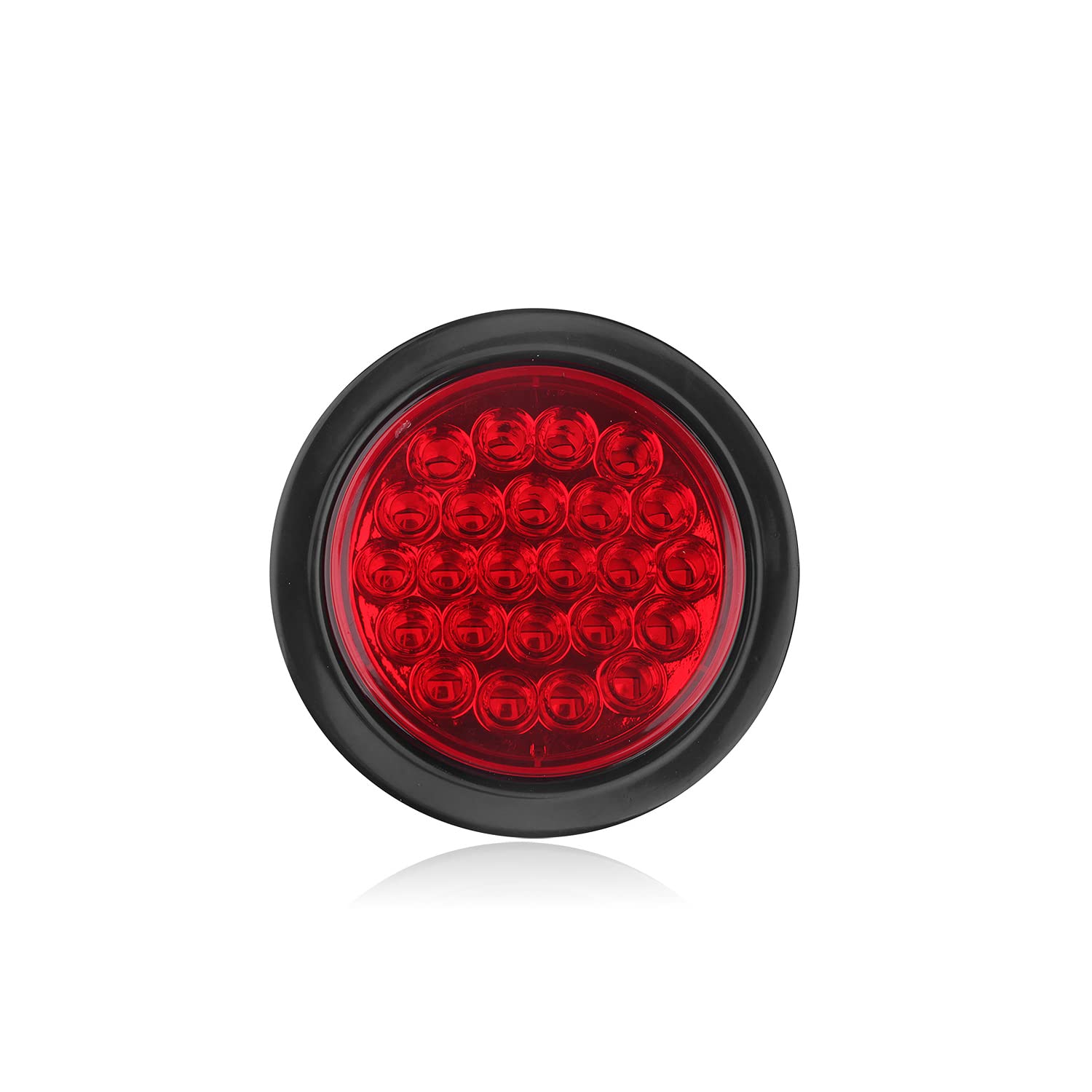 Partswcgg flush-mount round trailer light with rubber grommet