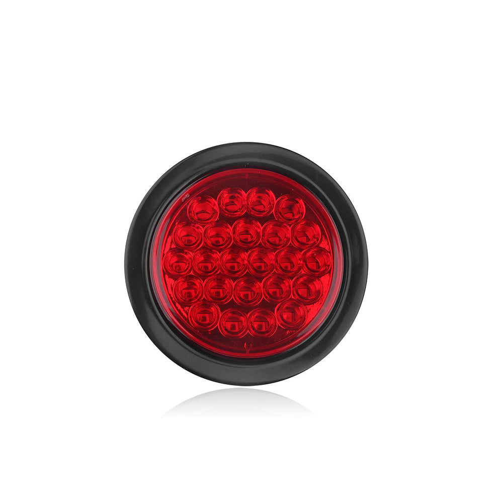 Partswcgg flush-mount round trailer light with rubber grommet