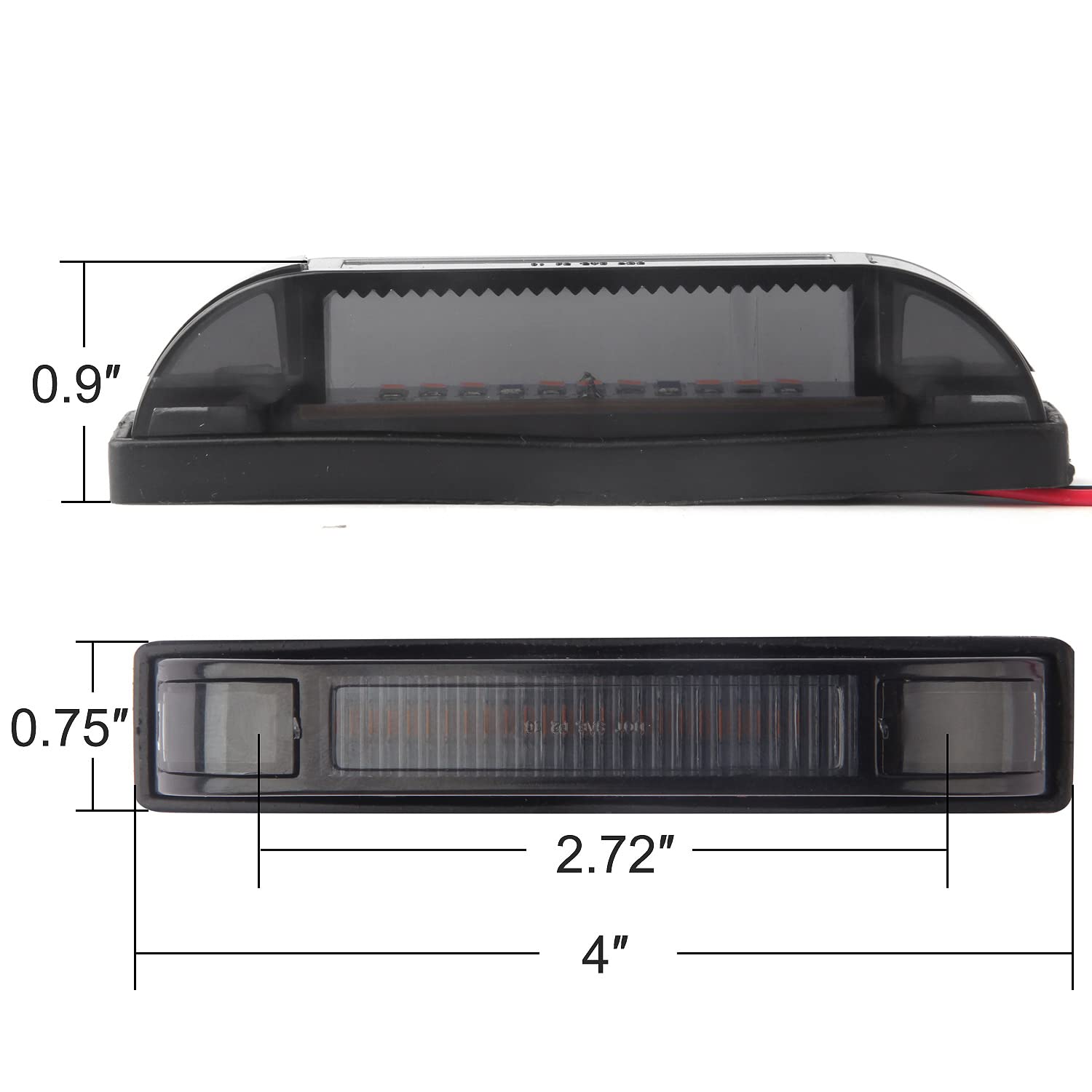 Partswcgg smoked amber lens gives a rugged, factory-finish appearance.