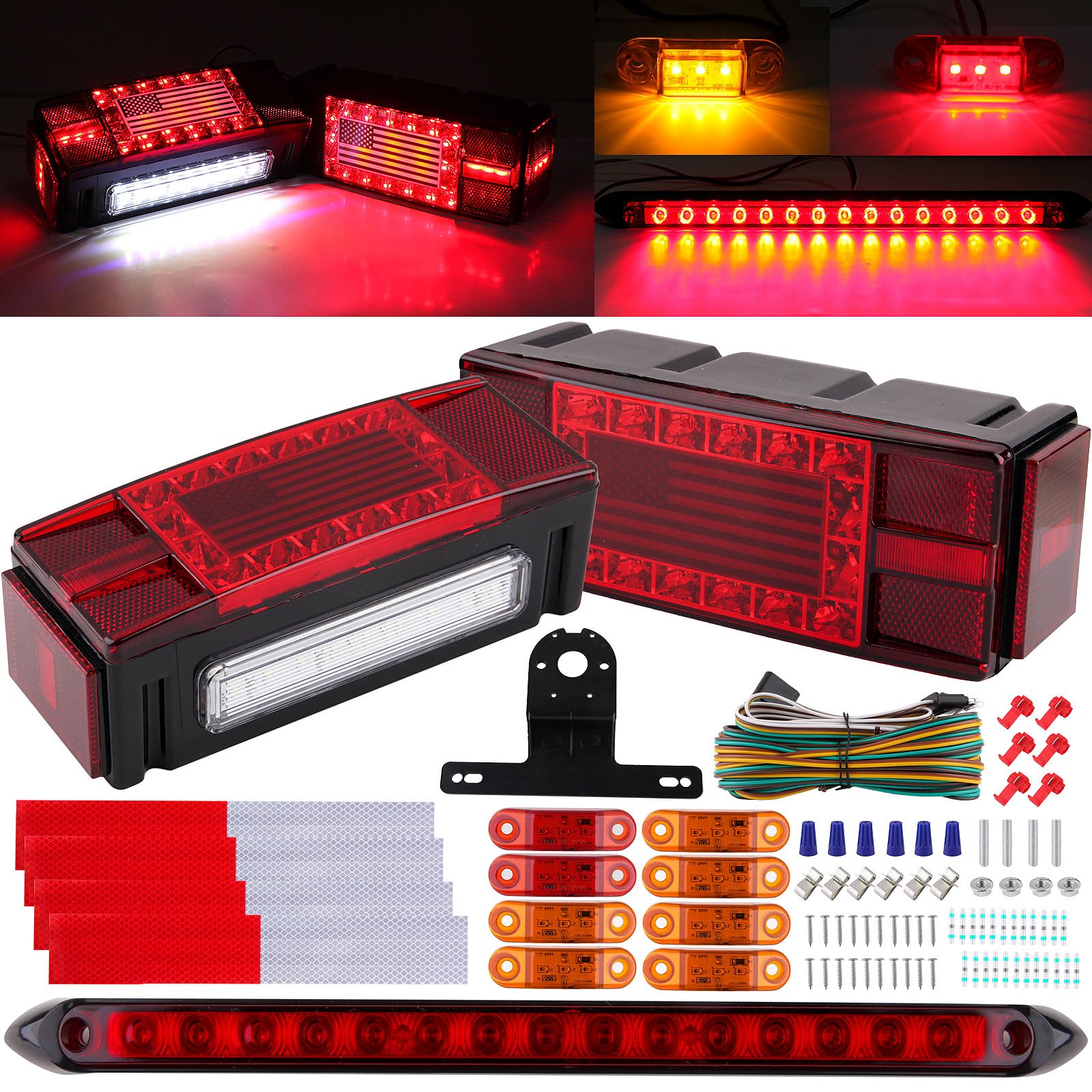 Partswcgg IP68 waterproof design protecting all trailer lights during wet conditions