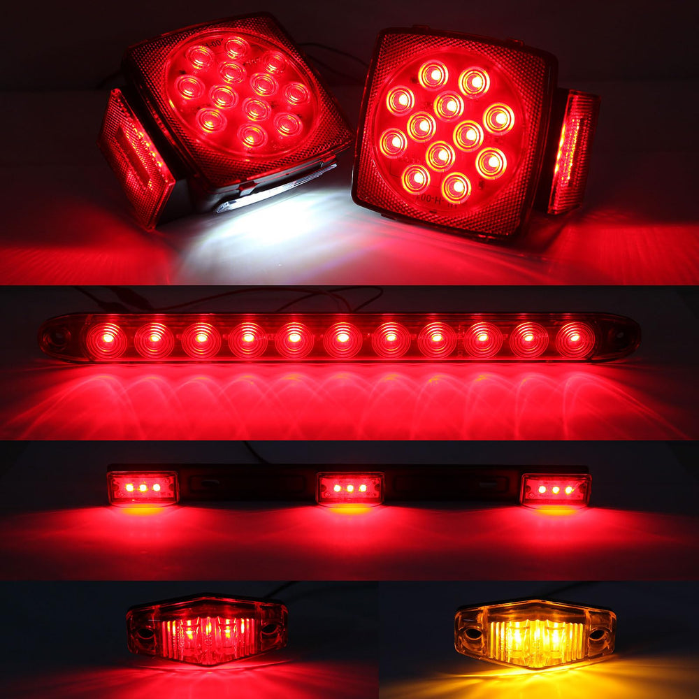 Partswcgg 15 inch third brake light bar increases braking visibility.