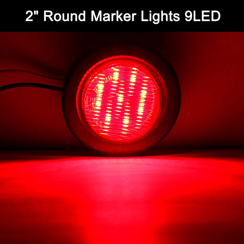 Partswcgg trailer light with two prong pigtails for quick wiring
