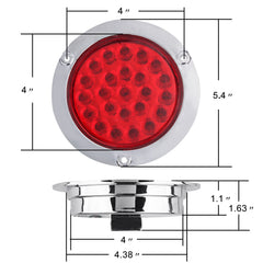 Partswcgg waterproof IP65 trailer light ensures reliable use on various vehicles
