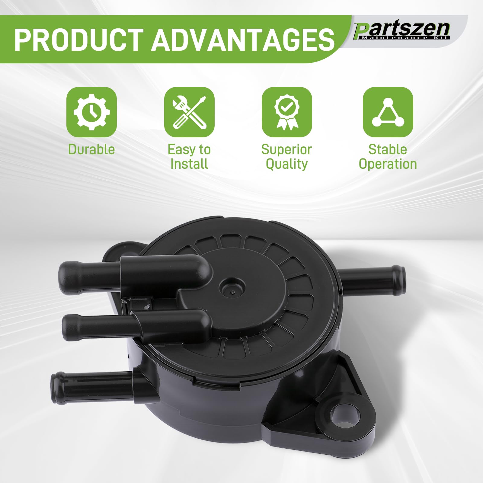 Partszen fuel pump with filter; complete replacement kit for easy maintenance.