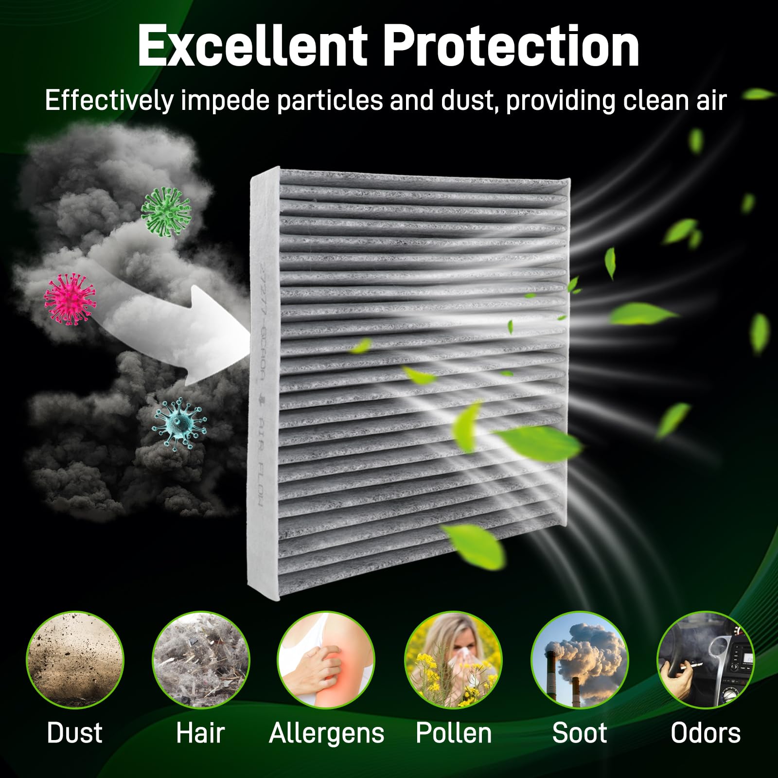 Partszen brand label on filters signaling quality construction.