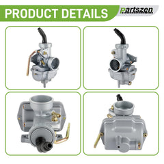 partszen air filter and fuel petcock included for steady fuel flow