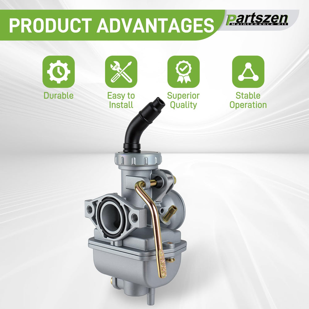 partszen fuel filter attached to carburetor for cleaner fuel delivery