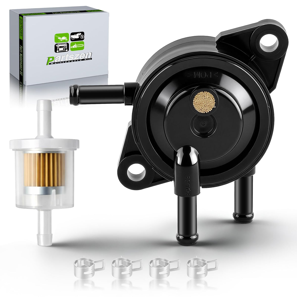 Partszen fuel pump for Kawasaki FH381V ensures smooth starting and consistent fuel flow.