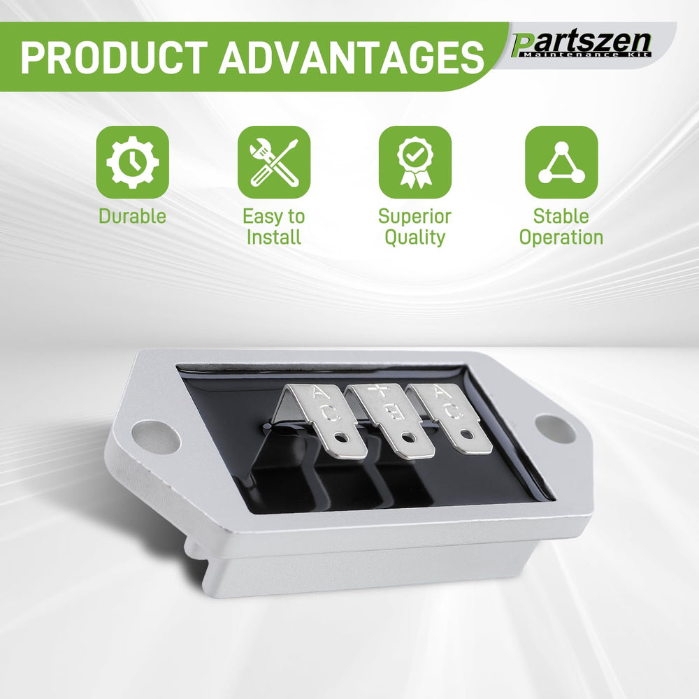 Partszen Kohler-compatible regulator-rectifier 12/15A demonstrates precise fit for specific models
