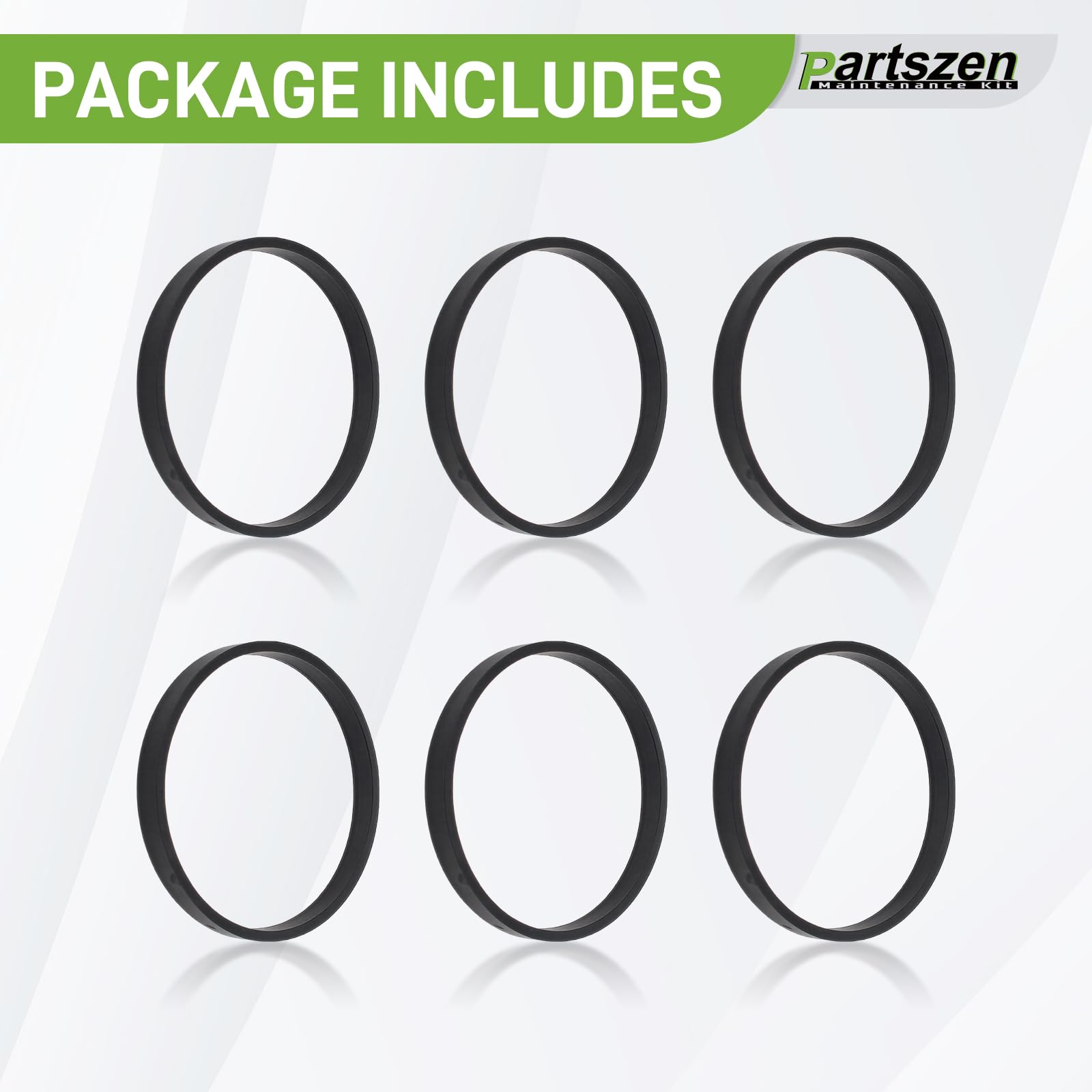 Partszen six-piece gasket pack front view suitable for DIY repairs