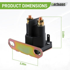 Partszen 12V starter solenoid in use on a compatible John Deere tractor