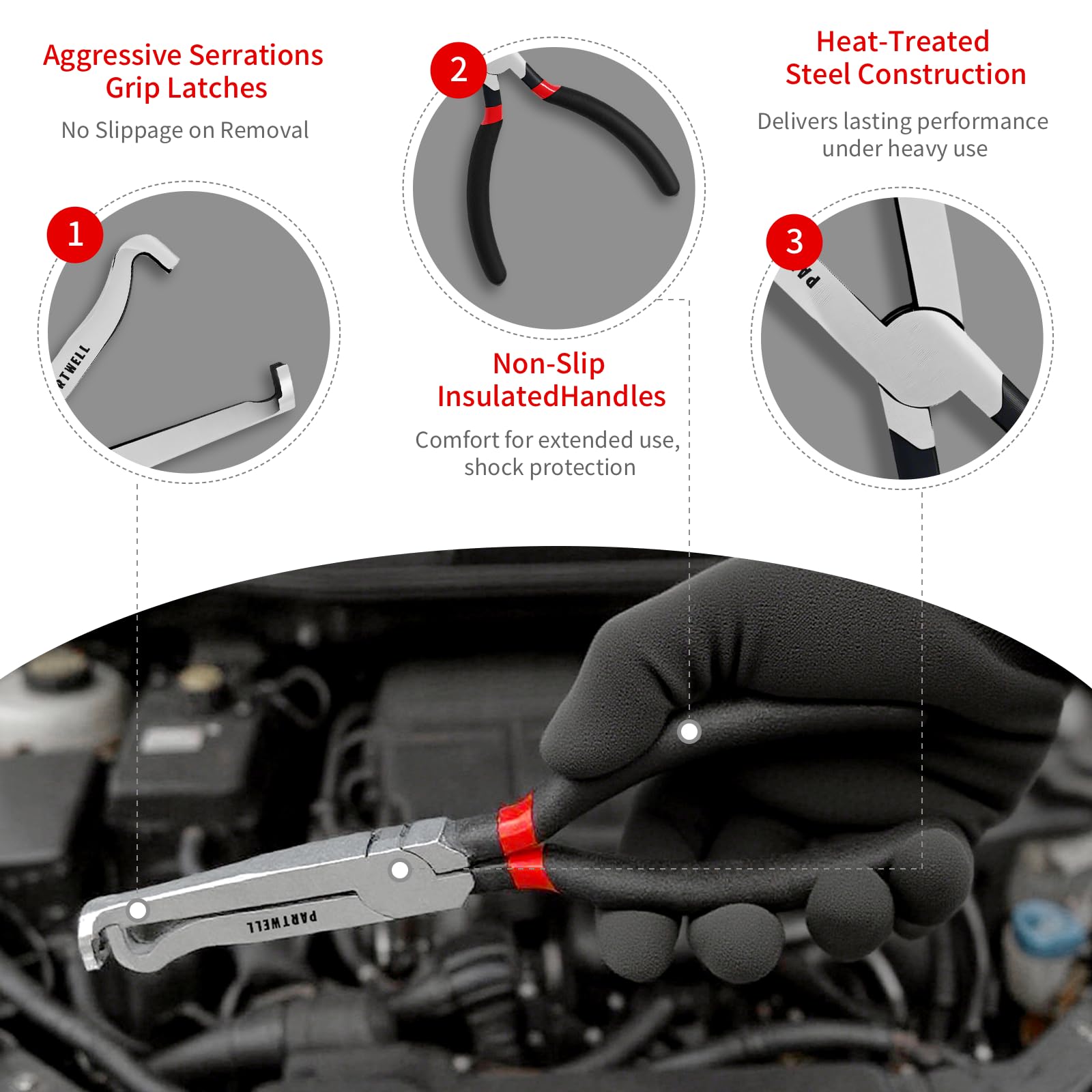 PARTWELL connector separator tool aids safe disassembly