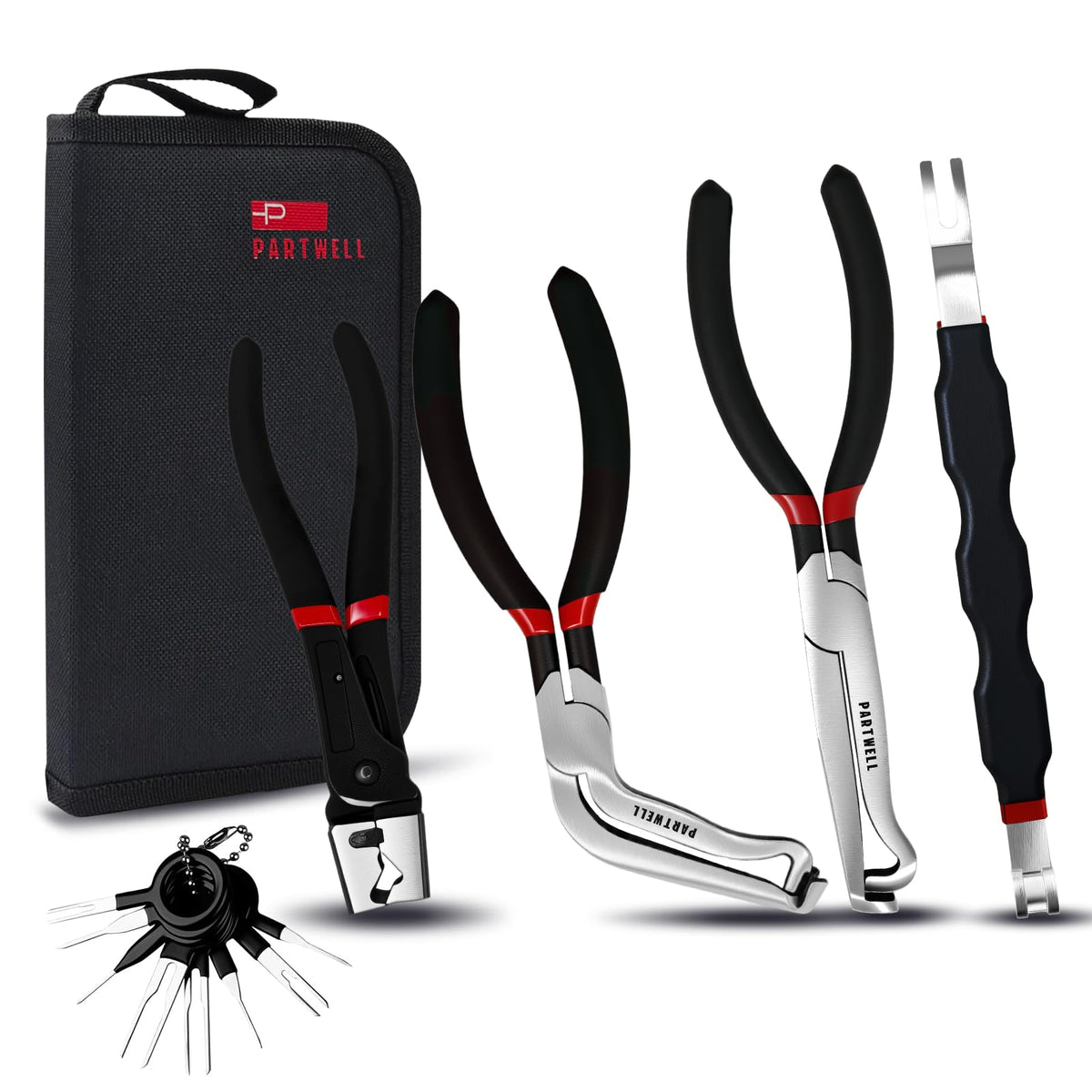 PARTWELL electrical disconnect pliers straight tip for safe coil and sensor removal
