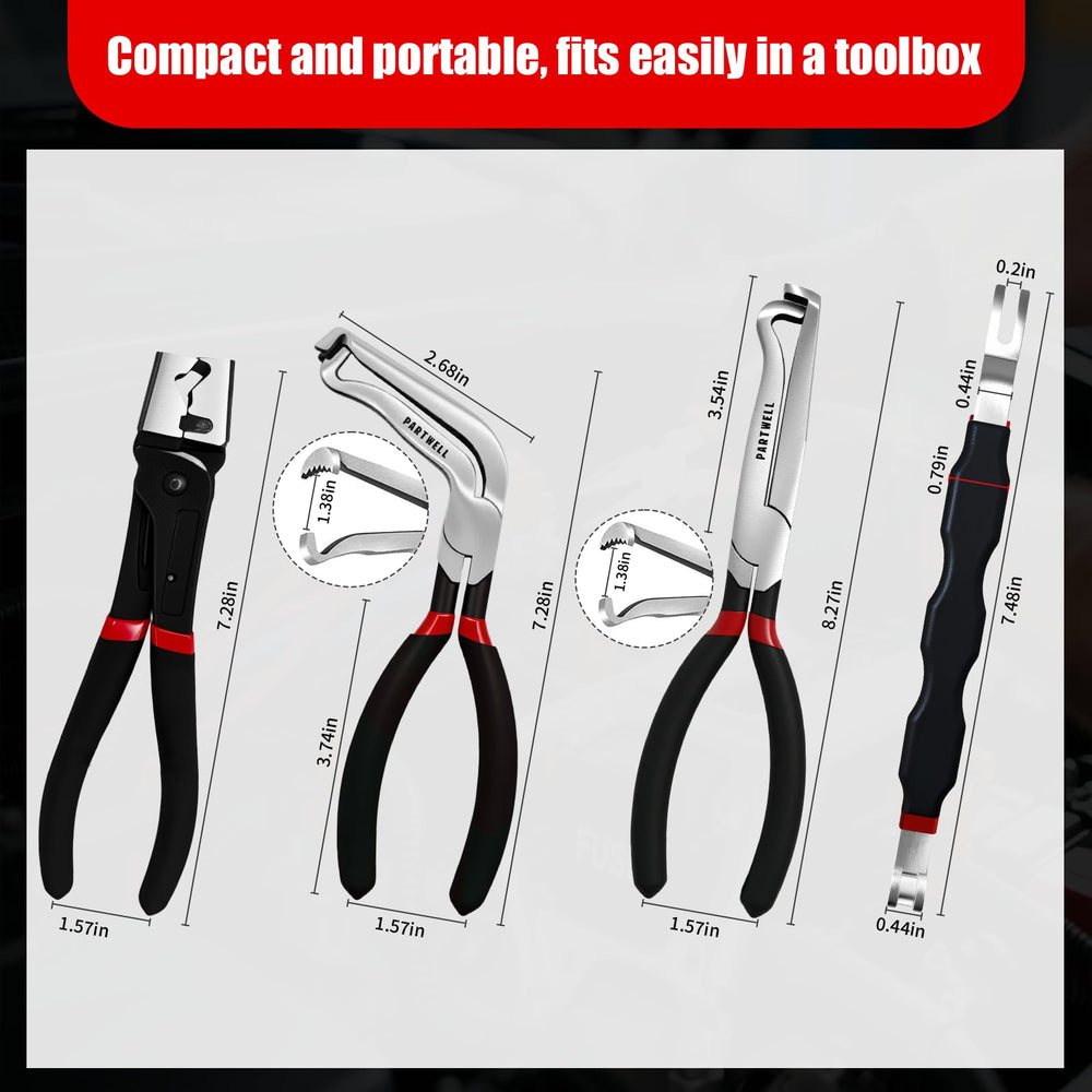 PARTWELL compact toolkit with oxford bag for on-the-go repairs