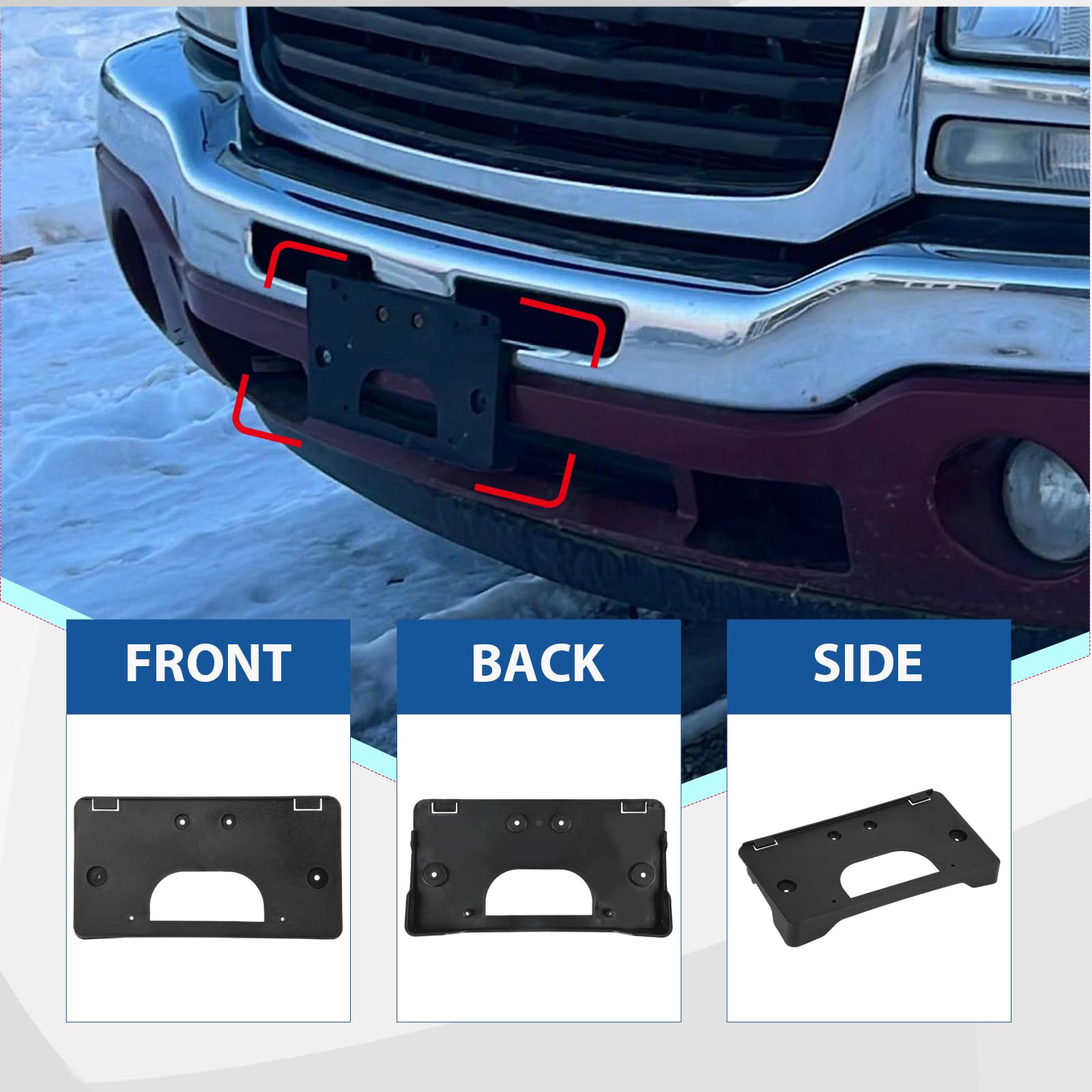 PATSWHSE OEM-style bracket compatible with Sierra front end for a factory-like look.
