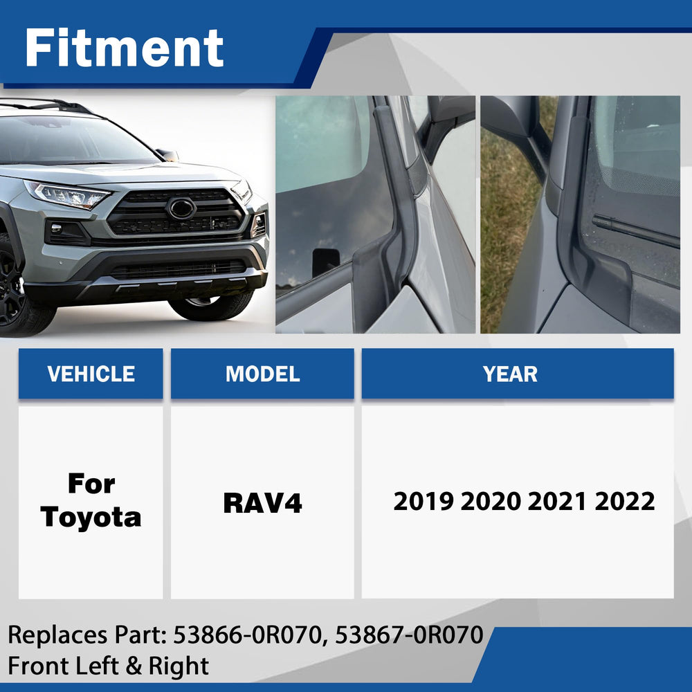 PATSWHSE RAV4 front wiper cowl right with precise OEM-like alignment