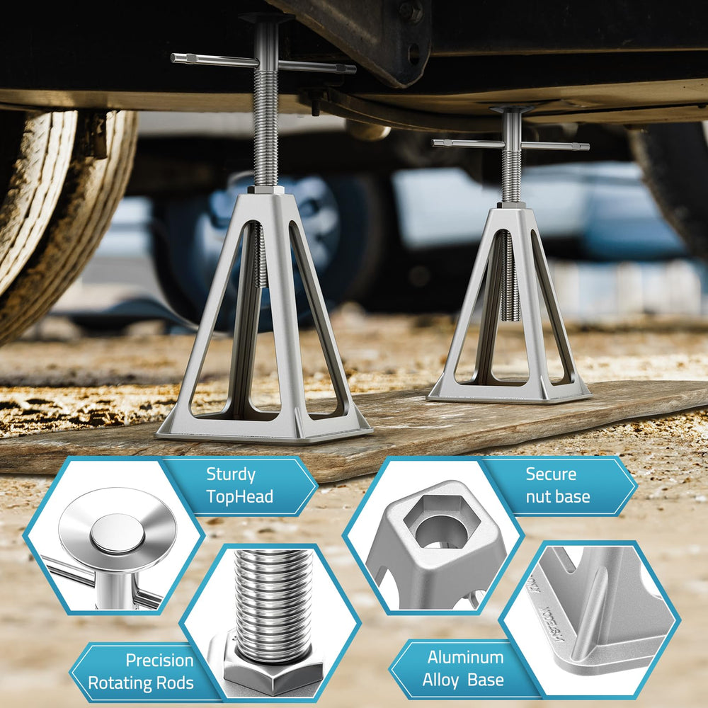 PAULINN aluminum stabilizer jack construction for lightweight strength