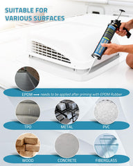 PAULINN EPDM compatible sealant for RV surfaces.