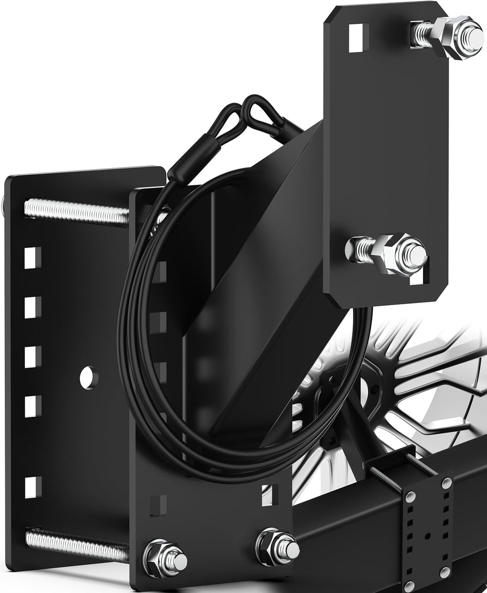 PAULINN trailer spare tire mount secures wheel on utility trailers
